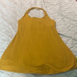 HALARA Mustard Yellow Mini Dress